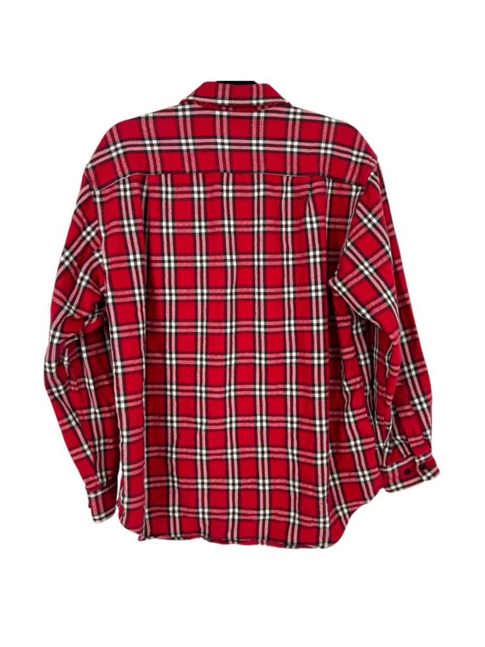 GAP Men’s Shirt Red Plaid Tartan Long Sleeve Button Up Pocket Cotton Size Small - Picture 6 of 9
